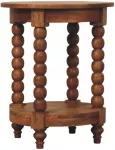 Artisan Furniture Barley Twist Round mango medienos &scaron;oninis staliukas