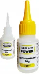Dideli Super Glue Power cianoakriliniai tir&scaron;ti klijai 20g su aplikatoriumi-adatele
