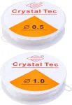 Redamancy elastinis juvelyrikos siūlas, 2 ritės 0,5 mm 1 mm guminis siūlas, skaidrus siūlas, elastinė juosta apyrankėms, nailoninis siūlas, skirtas karoliukų juvelyrikos apyrankių amatams
