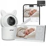 Iegeek Elektroninė auklė su pasukama Wifi kamera 2mpx 1080p Full Hd 4.3" Lcd 3000mah 32gb