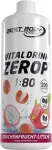 Best Body Nutrition Vital Drink Zerop&reg; &ndash; drakono vaisių ir ličių skonio sirupas be cukraus &ndash; 1 l &ndash; 1:80 paruo&scaron;ia 80 litrų gėrimo &ndash; gėrimų koncentratas su vaisių sultimis &ndash; vandens skonio suteikėjas su vitaminais