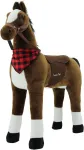 Sweety Toys 7523 pliu&scaron;inis stovintis arklys "safety!" Princess Xxl Gigant, 110 cm auk&scaron;čio milžini&scaron;kas arklys, tvirtas, stabilus žirgas su plienine konstrukcija, be polistirolo - labai tvirtas, nesvyruoja