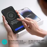 Smartect apsauginis stiklas [3 vnt., skaidrus] suderinamas su telekom t phone pro 5g, hd ekrano apsauga, atsparus įbrėžimams, be burbuliukų, 9h kietumas, 0,3 mm itin skaidrus, itin atsparus