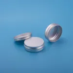 Heallily prieskonių indelis 100 ml aliuminio skardinė, daugkartinio naudojimo kosmetikos indelis, maža apvali lūpų balzamo skardinė tepalams, prieskoniams ar saldainiams, aliuminio skardinė dėžutė