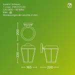 Philips Sunera lauko sieninis &scaron;viestuvas, maks. 25 W, E27 lizdas, juodas
