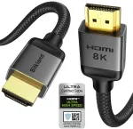 Silkland 10k 8k Hdmi 2.1 kabelis 5 m, sertifikuotas Hdmi&reg; kabelis 48 Gbps, Ps5 Hdmi kabelis 4k @ 120hz 2k @ 240hz, Earc, Dts:x, Dolby Atmos, Hdr10, Hdcp2.3, skirtas Ps5/hdtv/blu-ray/projektoriui/garso juostai/ne&scaron;iojamam kompiuteriui/switch