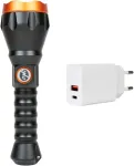 PNI Adventure F550 Crystal LED žibintuvėlis, 10W, aliuminis, 500lm, iki 700m, 4000mAh, IPX6, su pridedamu PNI CHG300 maitinimo &scaron;altiniu