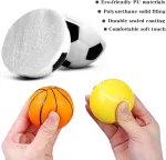12 mini futbolo kamuolių rinkinys, pripučiami putplasčio kamuoliai, mini sportiniai kamuoliai, putplasčio teniso kamuoliukai vaikams treniruotėms, mink&scaron;ti putplasčio teniso kamuoliukai, vaikams ir suaugusiems futbolo vakarėliui
