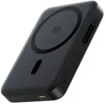 LiPo i&scaron;orinis akumuliatorisu (PowerBank) 10000mAh 45W su bevieliu Qi2.2 krovikliu (25W), Suderinamas su Magsafe juodas EnerFill FM21 BASEUS