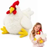 Lean Toys Pliu&scaron;inė vi&scaron;ta, balta, apie 40 &times; 30 &times; 15 cm