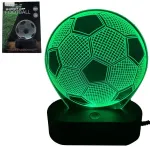 3D Moon Lamp Stalinė Led lempa 3d futbolo kamuolys su pulteliu