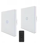 Zigbee vienkryptis &scaron;viesos jungiklis Zauzau Smart, Alexa ir Home Assistant 2vnt