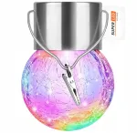 Saulės Led girlianda Glovi Rgb, pakabinama stiklinė rutulio formos