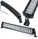 Led darbo lempa halogenas 120w 9200lm galinga curved light bar i&scaron;lenktas