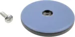 Tefloninės baldų slydimo pagalvėlės Xl su varžtais │ 4 vnt. pakuotė │ apvalios │ skersmuo 50 mm, storis 5 mm │ grindų apsaugos │ ptfe slydimo pagalvėlės │ fd-workstuff