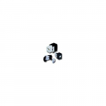 Jungtis - Alantec MB001 RJ45 Moteri&scaron;ka Auksu Padengta Tiesi Juoda/Balta