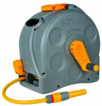 Kompakter Gartenschlauchtrommel 1/2&ldquo; 25m mit Schlauch und Sprinklerset 6tlg. Hozelock 2415