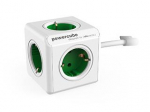 Galia - Allocacoc PowerCube Extended 5 Outlet 1.5m Žalia