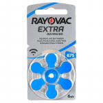 Rayovac Extra elementai klausos aparatams PR44 675, 6 vnt.