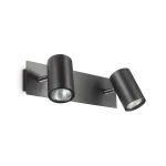 Sieninis &scaron;viestuvas Ideal Lux Wall lamp with 2 lights SPOT, GU10, juodas