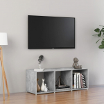 TV staliukas Televizoriaus spintelė, betono pilkos spalvos, 107x35x37cm, MDP