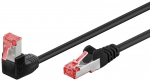 Goobay GOOBAY Patchcord S / FTP 6 Paprastas / Kampas 90 Juodas 5m