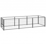 Voljeras &scaron;unims, juodos spalvos, 3m&sup2;, plienas