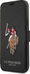 Us Polo Assn US Polo USFLBKP12SPUGFLBK Apple iPhone 12 mini 5,4" telefono dėklas juodos spalvos book Polo Embroidery Collection