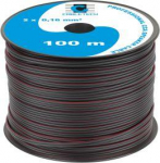 Cabletech Laidas kolonėlėms 2x0.16mm&sup2; juodas/raudonas, laidininkas CCA (variuotas aliuminis)