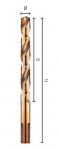 kobalto metalo grąžtas HSS-Co 6,8 mm, su &scaron;lifuota 3 briaunų ALPEN rankena [0065600680100]