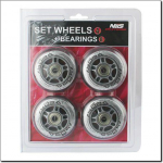 PU 80x24 82A TRANSPARENT (4 pcs) + ABEC-7 (8 pcs) SET NILS EXTREME