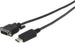 Kabelis Fujitsu DisplayPort - DVI-D 0.4m juoda (S26391-F6055-L270)