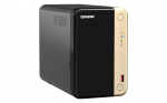Serveris QNAP | 2 skyrių stalinis NAS | TS-264-8G | Intel Celeron | N5095 4 branduolių | Procesoriaus dažnis 2,9 GHz | 8 GB DDR4
