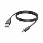 Hama USB-A - USB-C, 3m, juoda