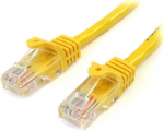 StarTech 1M CAT 5E Geltonas SNAGLESS/ETHERNET RJ45 KABELIO VYNAS Į VYNU