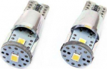 AMiO LED CANBUS 3SMD 2835 T10E (W5W) ALU Baltas 12V / 24V