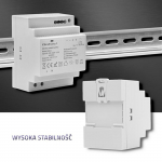 Qoltec Maitinimo &scaron;altinis na szynę DIN | 85.2W | 12V | 7.1A | Pilka