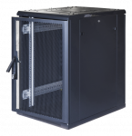 TOTEN System G, 19 "spintelė, 18U, 600x1000, perforuotos priekinės durys, 800kg, juodas 19-G6018PP