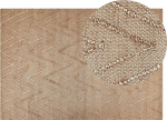 Beliani Rug i&scaron; džiuto 140 x 200 cm smėlio DADAY Lumarko!