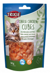 Trixie Premio Cheese vi&scaron;tiena Cubes skanėstai katėms su vi&scaron;tiena ir sūriu, 50 g