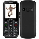Mobilusis telefonas &bdquo;Evolveo EasyPhone EG&ldquo;, senjorams skirtas mobilusis telefonas su įkrovimo stovu, juodas