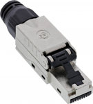 InLine &reg; RJ45 ki&scaron;tukas Cat.6A 500MHz, lauko montuojamas, ekranuotas, su užsukamu dangteliu
