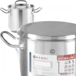 Kitchen Line auk&scaron;tas puodas su dangčiu 9 l sk. 240 x 200 h &ndash; Hendi 837306