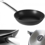 Profi Line indukcinė keptuvė pagaminta i&scaron; aliuminio, padengto titano skersmeniu. 240 mm &ndash; Hendi 629154