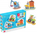 Dodo didelių detalių dėlionė Transportas (3 dėlionės)