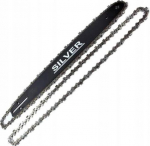 Silver Tools Sidabrinis Tools Grandininio pjūklo pjovimo juosta su dviem grandinėmis 3/8, 14'' ,050, 50 narelių.