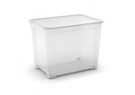 Curver | Dėžė su dangteliu, T formos, XXL, 70 l | 0800699001 | Permatoma