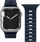 I&scaron;maniojo laikrodžio dirželis Vonm&auml;hlen, skirtas Apple Watch 38/40/41 mm, Tamsiai mėlynos spalvos