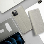 Dėklas Oem Kabura LUNA Book Gold do SAMSUNG A54 5G sidabrinė