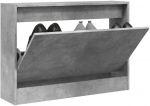Spintelė batams, betono pilka, 80x21x57cm, apdirbta mediena